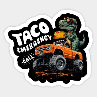 tacos emergency call Sticker